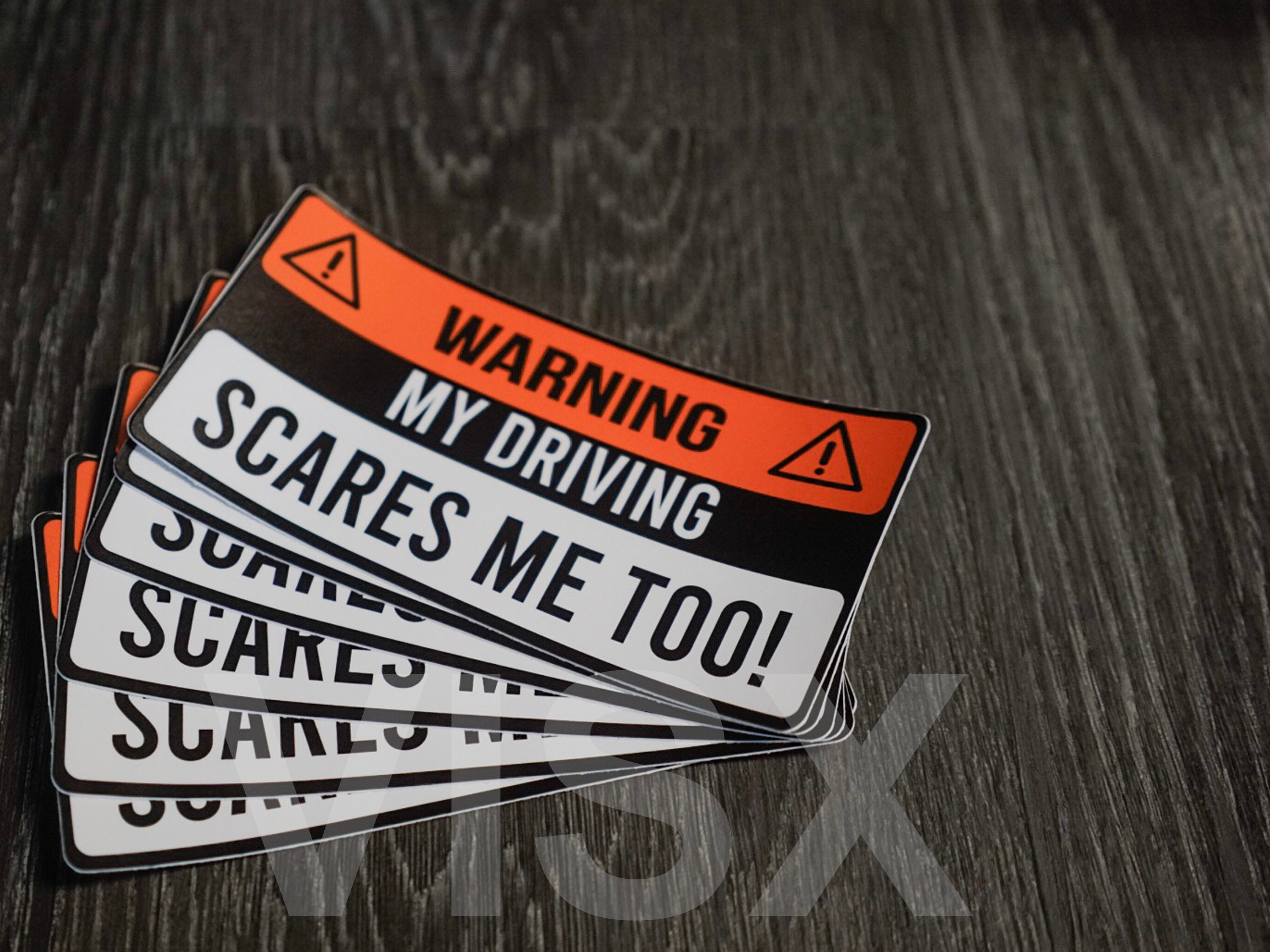 2X Funny Warning No Food or Drinks Warning Sticker Vinyl Decal Gag