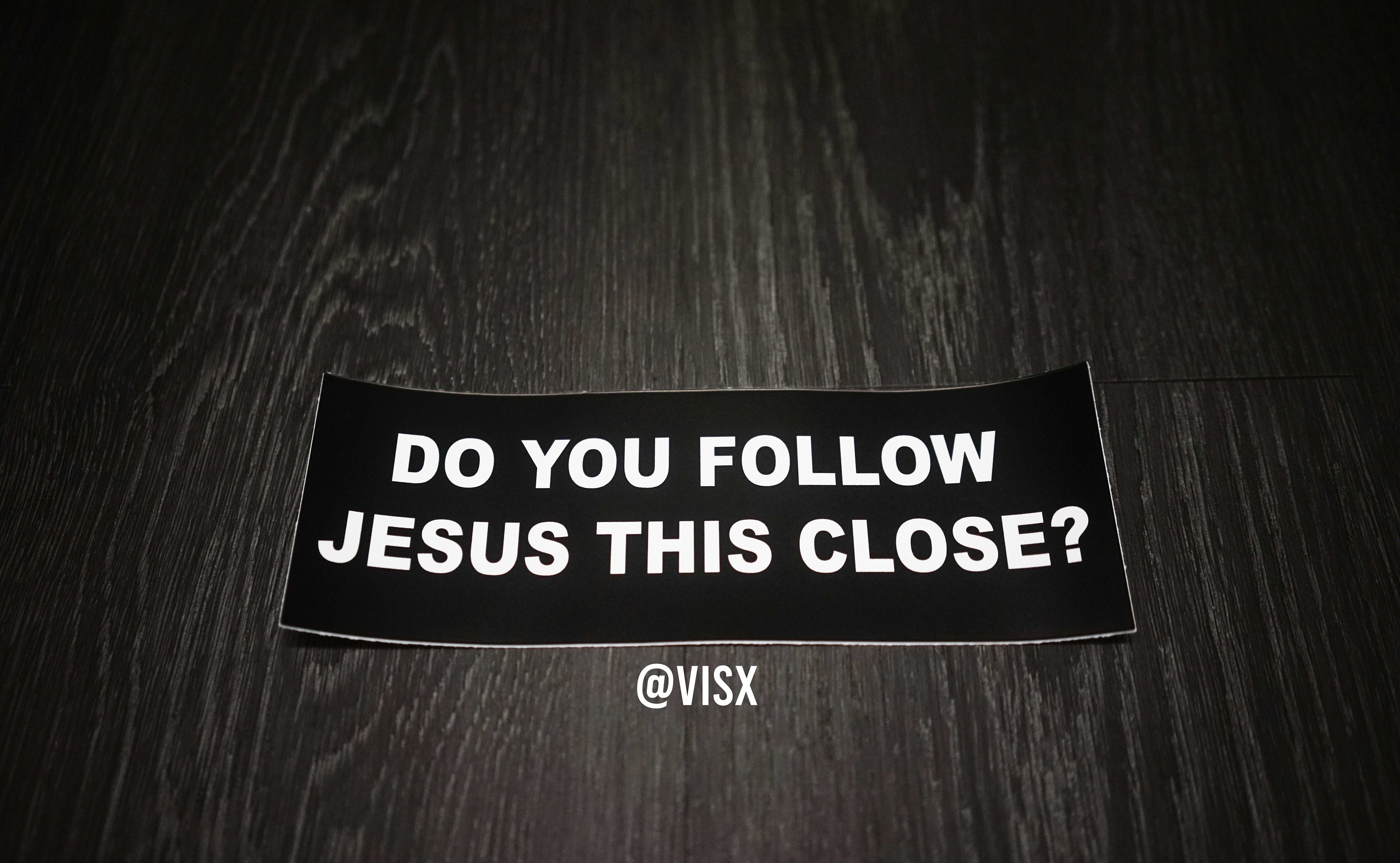 DO YOU FOLLOW JESUS THIS CLOSE TAILGATING FUNNY DECAL STICKER CAR WALL DECOR DO YOU FOLLOW JESUS THIS CLOSE TAILGATING FUNNY DECAL STICKER CAR WALL DECOR