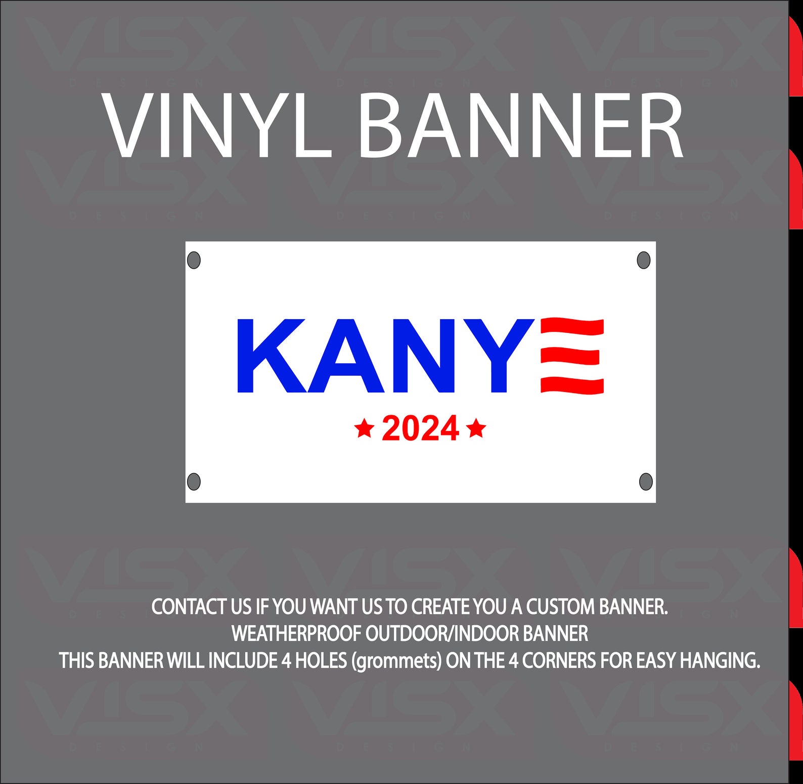 Kanye 2024 Waterproof Vinyl Banner Quote Verb Definition Etsy