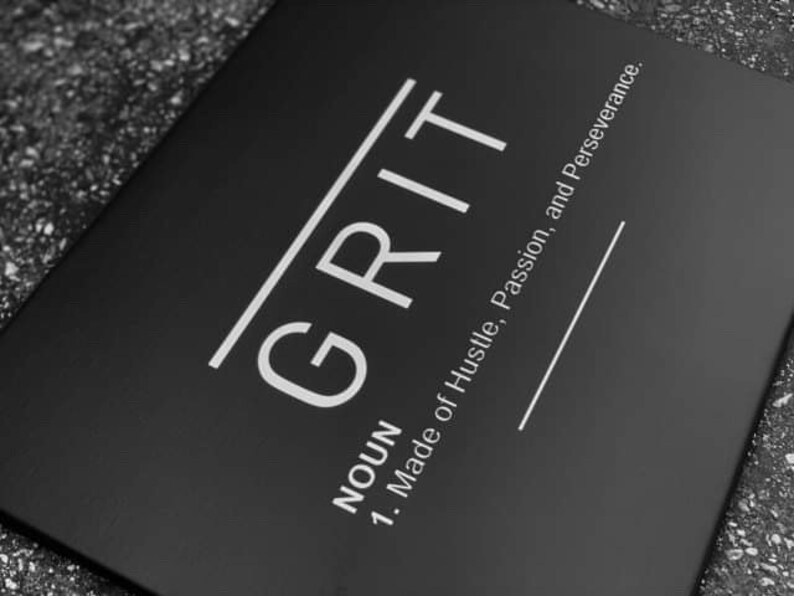 Grit Noun Motivational Canvas or POSTER Print Quote Verb Etsy