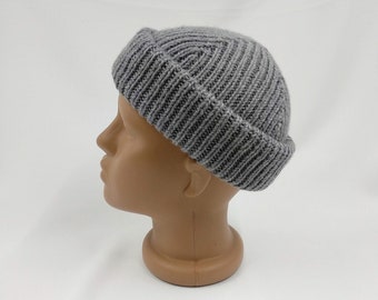 Caliente invierno hombres sombrero, gorra de reloj de los niños, sombrero de lana merino de punto, sombrero de cousteau de los hombres, sombrero de invierno de los niños, gorra del reloj de los hombres, gorro gris de los niños de punto