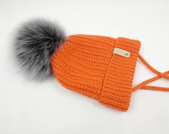 Handgestrickte Kinder Wintermütze, Wintermütze für Kleinkinder, Bommelmütze, Wintermütze, Wintermütze, Wintermütze, Wintermütze