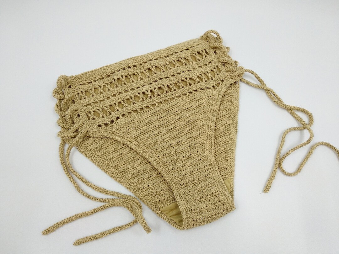 Crochet Bikini Bottom Women Crochet Bathing Suit Bottom Hand Etsy