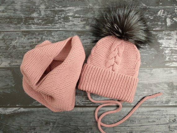 toddler girl hat and scarf set