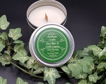 Vela de soja de vainilla de frambuesa negra