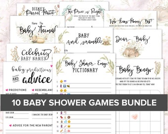 baby shower games etsy