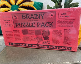 Puzzle Games From 1970s to 1980s | 4 Puzzle Game Pack | Vintage Board Games