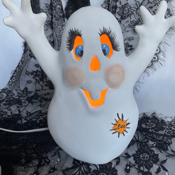 Ceramic Light up Halloween House Etsy