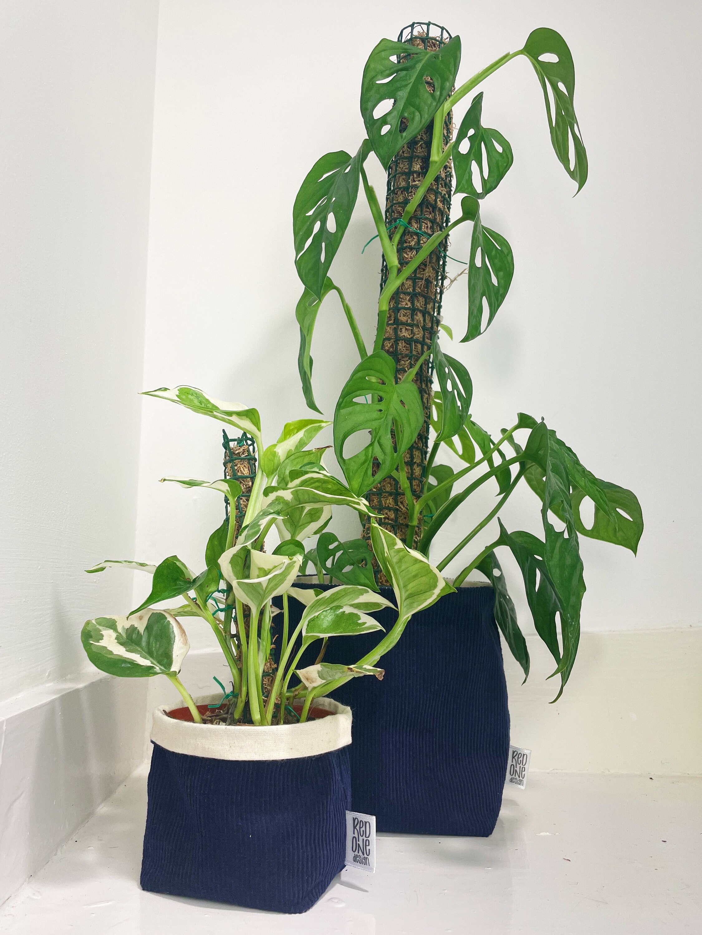 Cache-pot En Tissu Velours Côtelé – Style Minimaliste – Fait Main – Sarenka