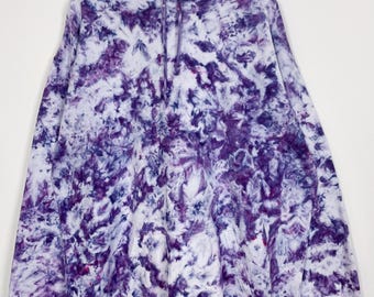 XXL | Ice Dye Purple Hand Dyed Pullover Hoodie