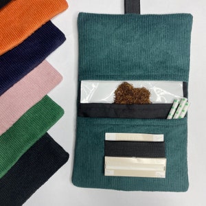 Handmade Tobacco Pouch | Corduroy Tobacco Storage Cover