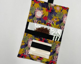 Handmade Tobacco Pouch | Floral Tobacco Storage Cover