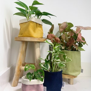 Handmade Corduroy Indoor Plant Pot Cover | Cord Houseplant Pot Sleeve