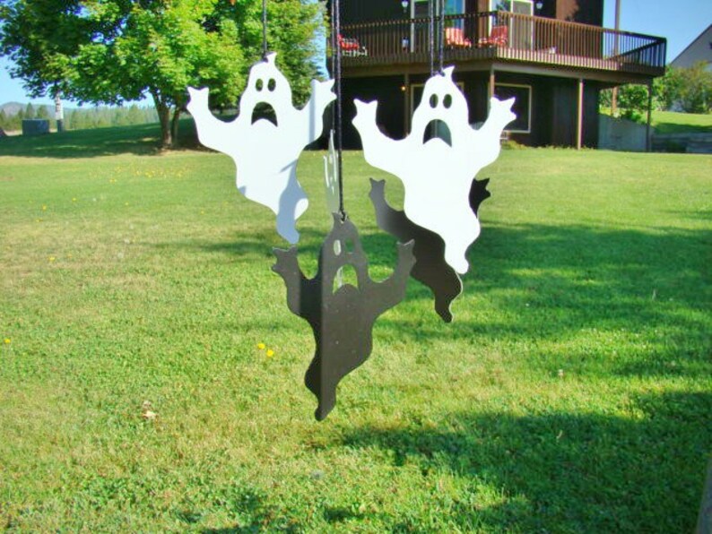 Halloween ghost wind chimes Wind chimes Halloween gifts Etsy