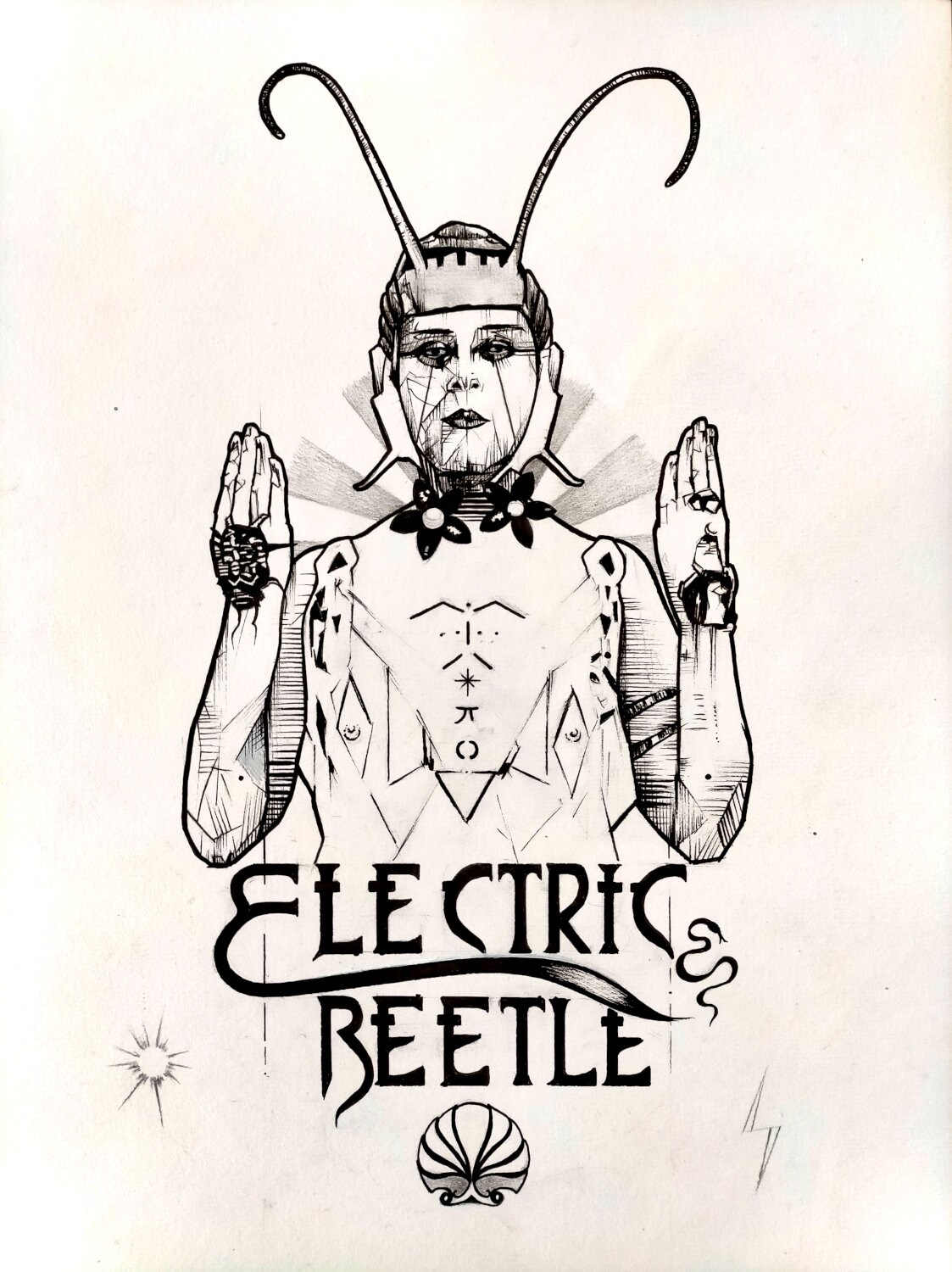 Original Illustration Electric Beetle 2022