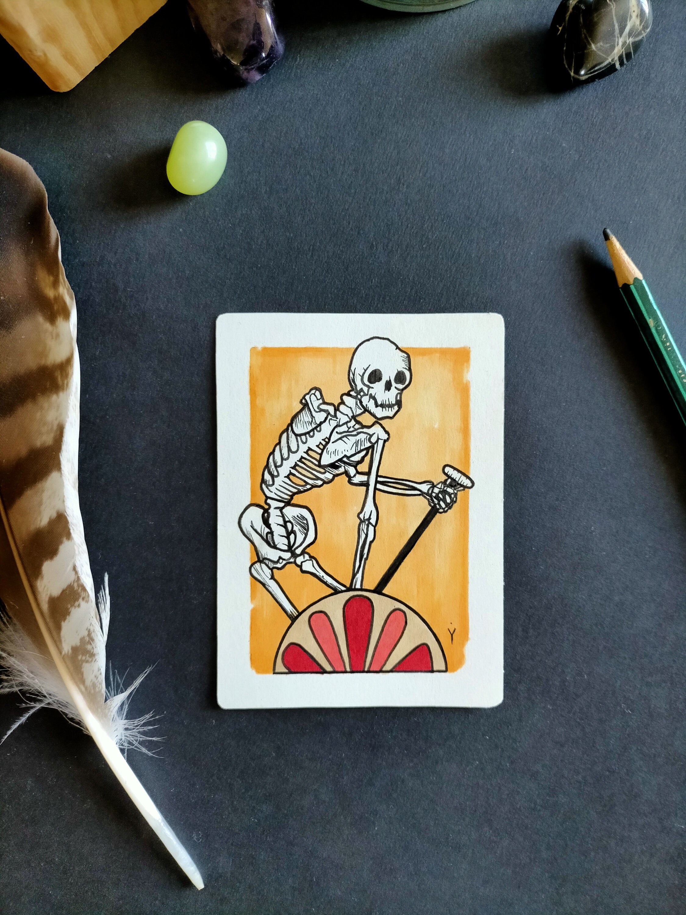 Original Illustration Markers La Faucheuse