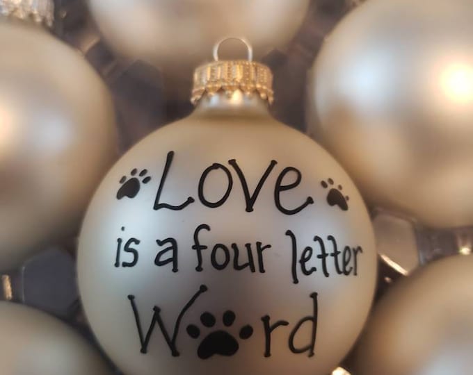 Custom Christmas Bulb: Hand-Painted Pet Ornament