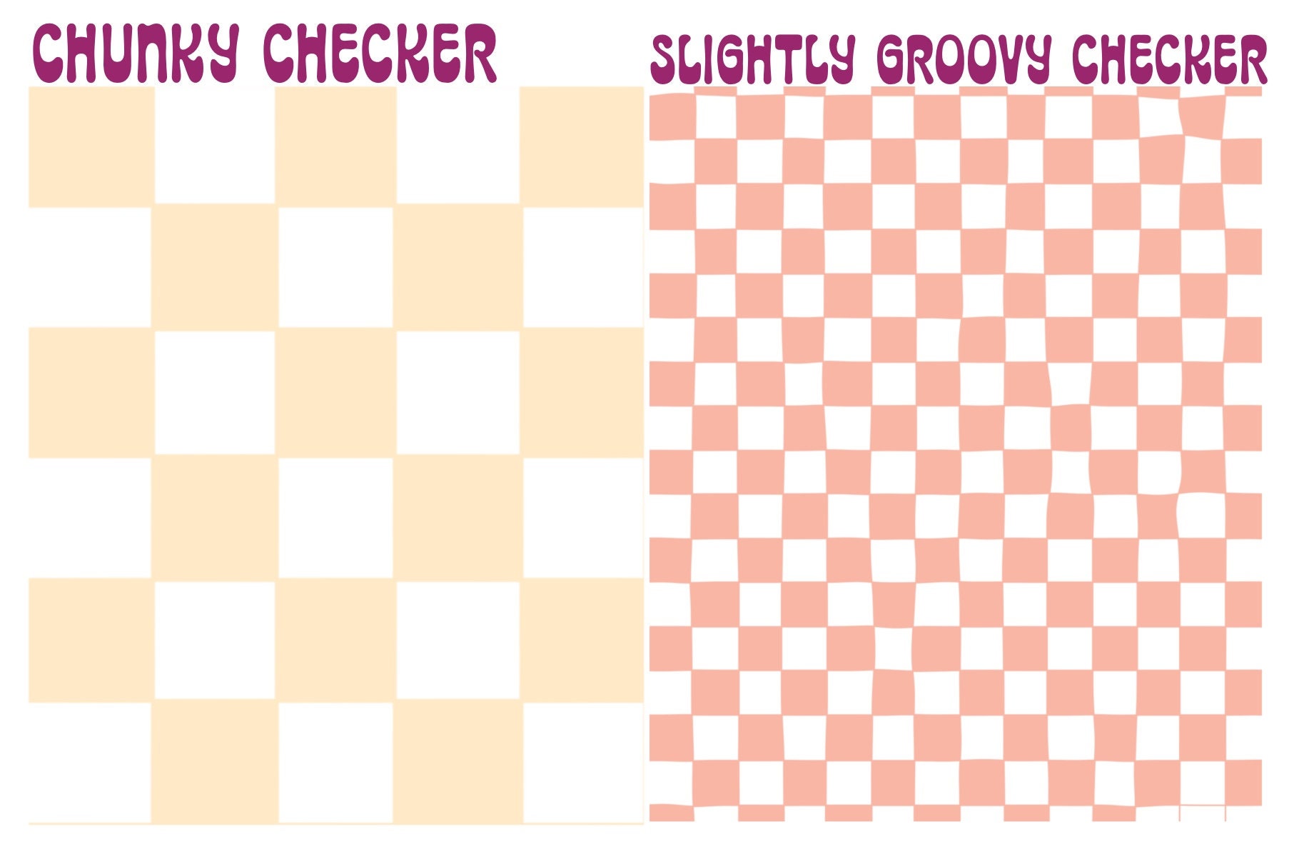 A Checkered Trip Pattern Bundle - Vector & PNGS - Checkerboard ...