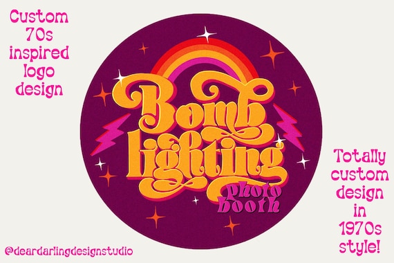 CUSTOM 70s Logo Design | 70s Style Logo | Retro 70s Logo