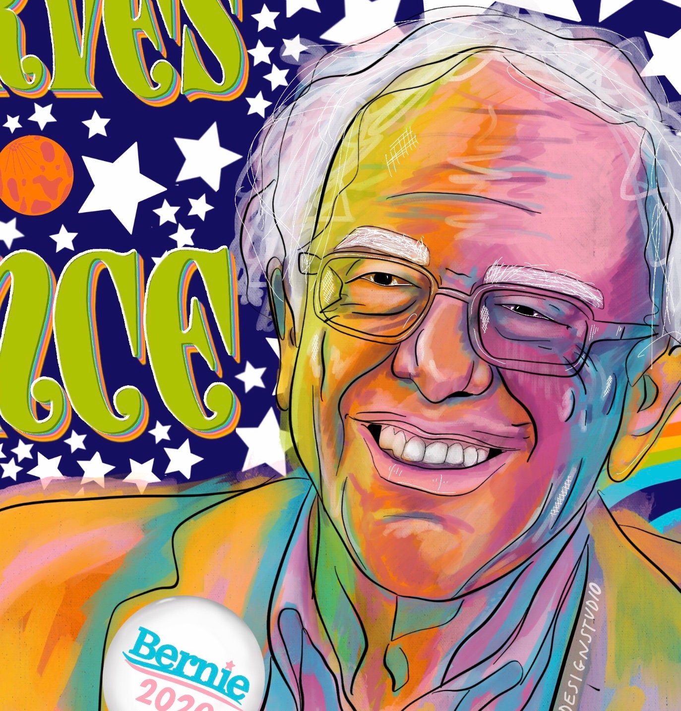 Bernie Sanders Poster // Bernie Sanders Merch // Bernie Sanders 2020 ...