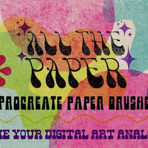 Tutti i pennelli per procreare The Paper - pennelli per procreare di carta - pennelli per procreare texture - pennelli per procreare anni '70 - pennelli per procreare vintage