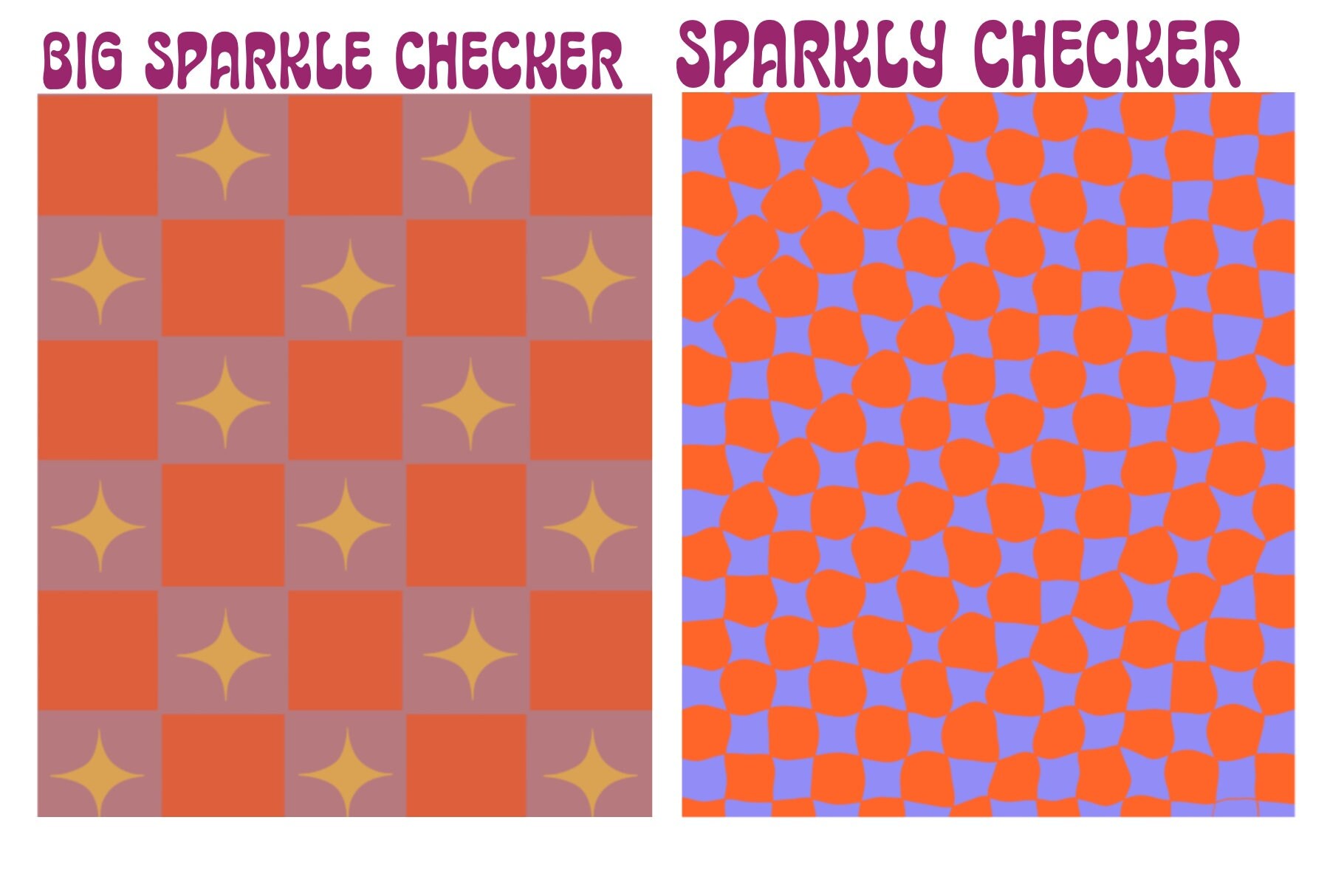 A Checkered Trip Pattern Bundle - Vector & PNGS - Checkerboard ...