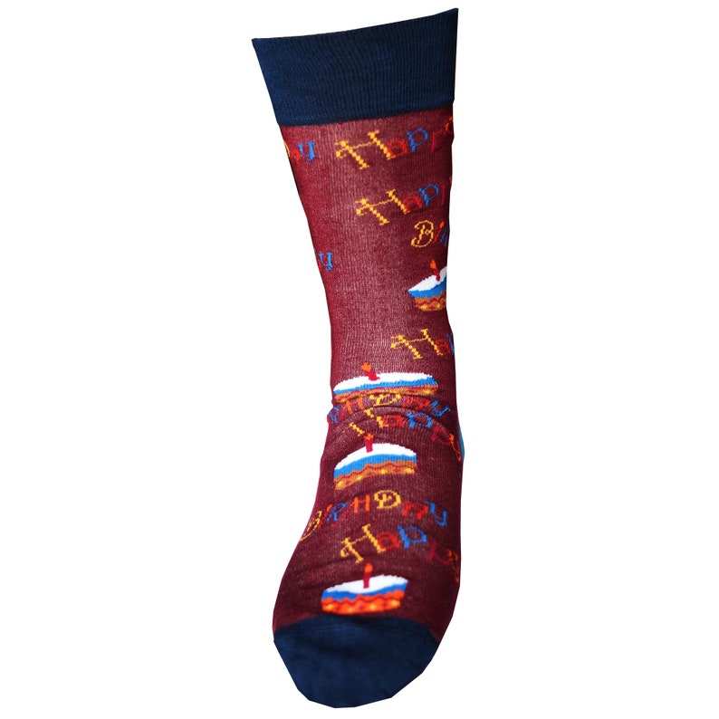 Personalised Mens Birthday Cake Design Socks