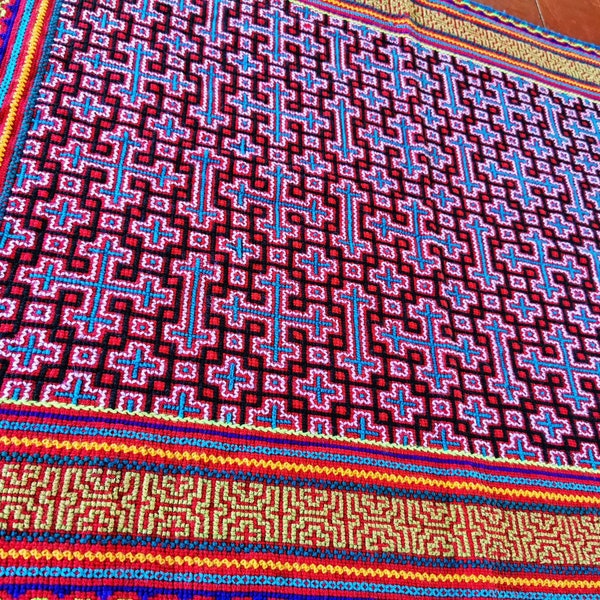 76x68cm-Shipibo tapestry ayahuasca art, altar clothing, ayahuasca icaro, ceremony clothing, medicine art, icaro, shamanic clothing