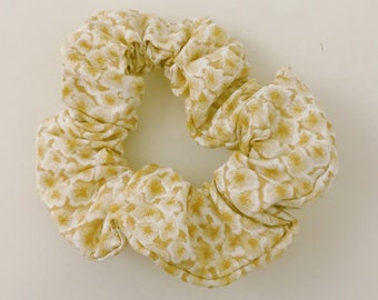 Yellow Flower Scrunchie