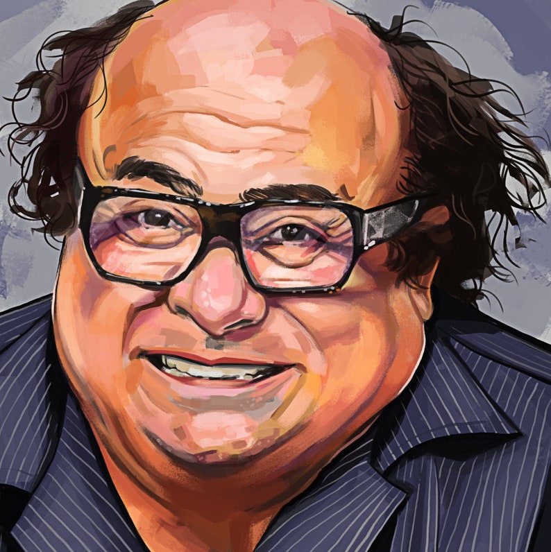 May include: A close-up portrait of a man with a receding hairline, wearing glasses and a dark blue striped shirt. He has a wide smile and appears to be happy.