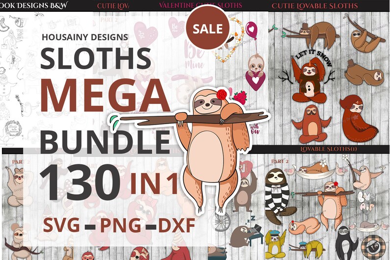 Download Free Sloth Svg Mega Bundle Cute Lovable Svg Png Files For Etsy SVG Cut Files