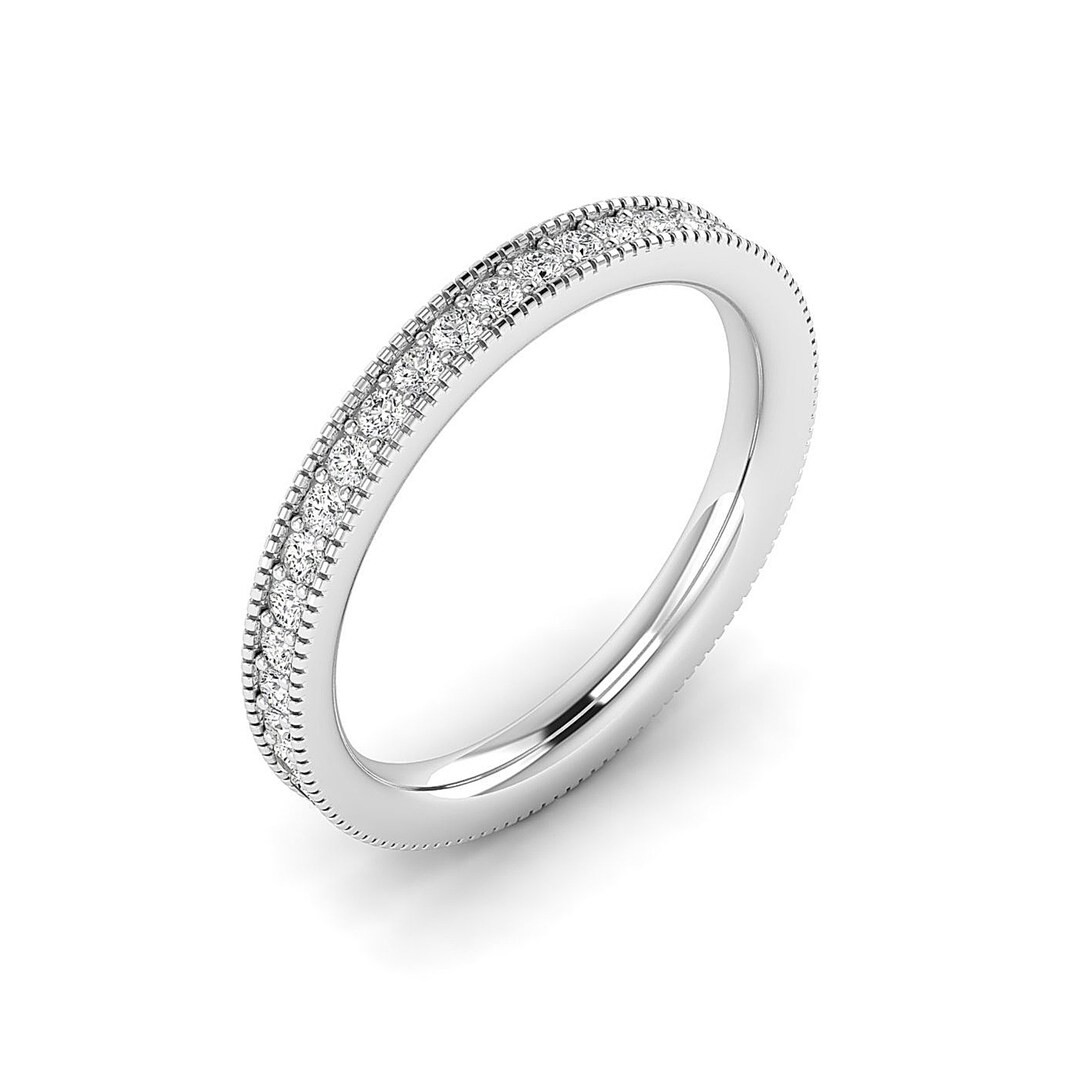 EF/VVS Moissanite Full Eternity Engagement Rings Designer Etsy