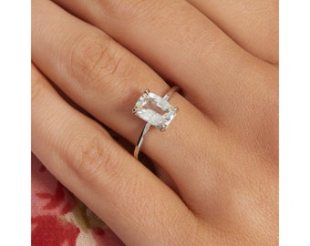 Radiant Cut Moissanite Engagement Ring, 18K Rose Gold, Vintage Style