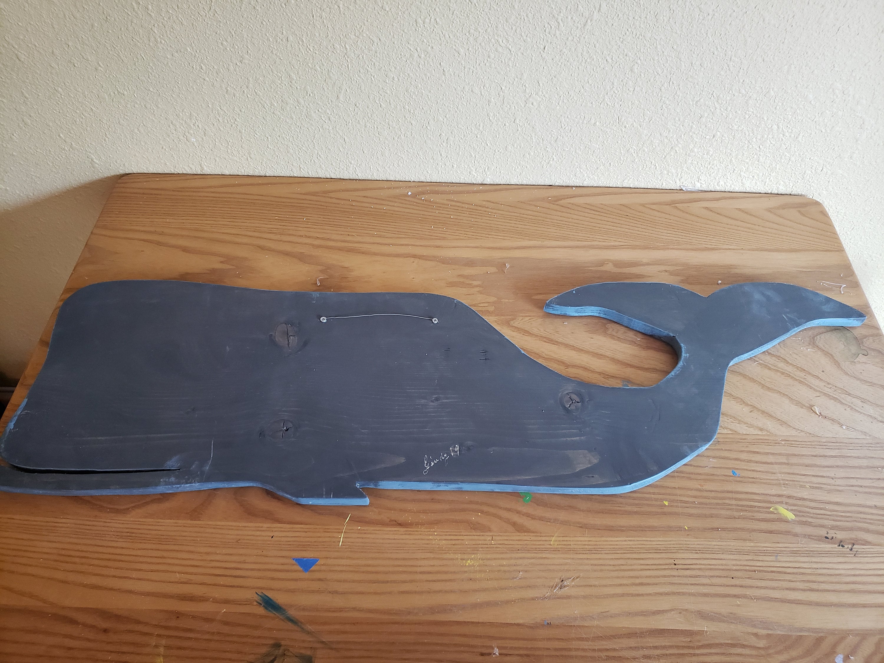 Ballena de madera grande decoración costera decoración | Etsy