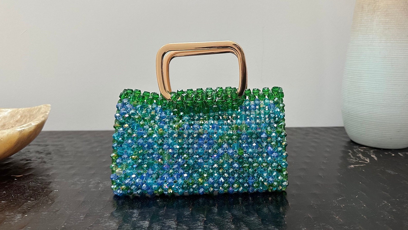 Glass Crystal Micado Bag