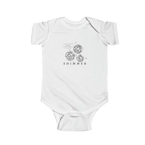 Shimmer Swift Bejeweled Onesie Boy Girl Pink Blue White Infant Bodysuit Disco Retro anti-hero