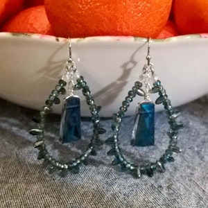 Blue Crystal Earrings