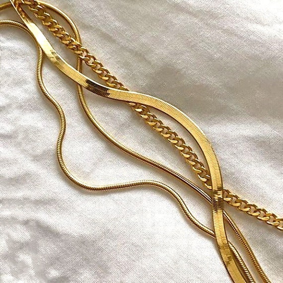 HERRINGBONE CHAIN (18K GOLD VERMEIL) – KIRSTIN ASH (Australia)