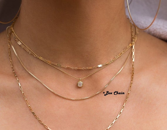 Sterling Silver and 18kt Gold Over Sterling Accessory Set: Two 3 Box-Chain  Necklace Extenders