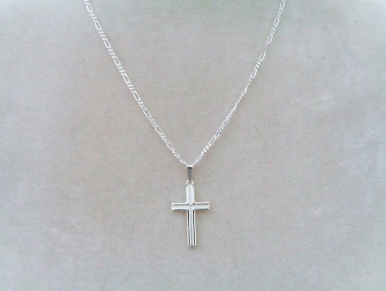 Cross Necklace 925 Italy SOLID Sterling Silver Cross Pendant Etsy