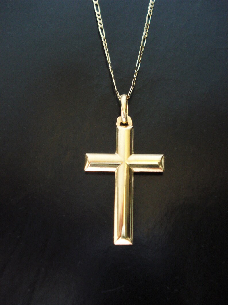 Real Gold Cross Necklace High Quality ITALY Genuine 10K Gold Etsy