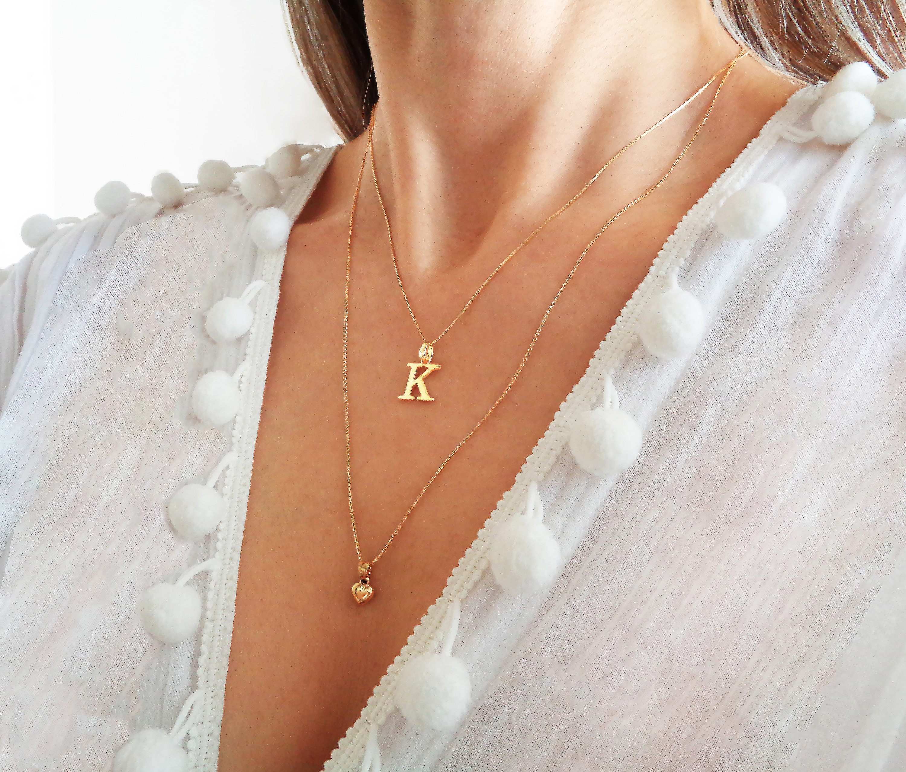 Gold Letter Pendant Etsy Singapore