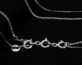 Chiusura multifilo, chiusura a molla in argento sterling timbrato 925, chiusura a 2 o 3 fili