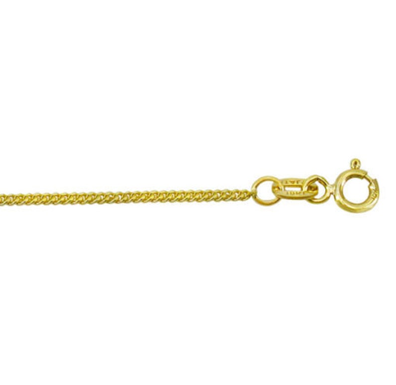 Solid Gold Fine Curb Chain High Quality 10K Solid Gold Etsy
