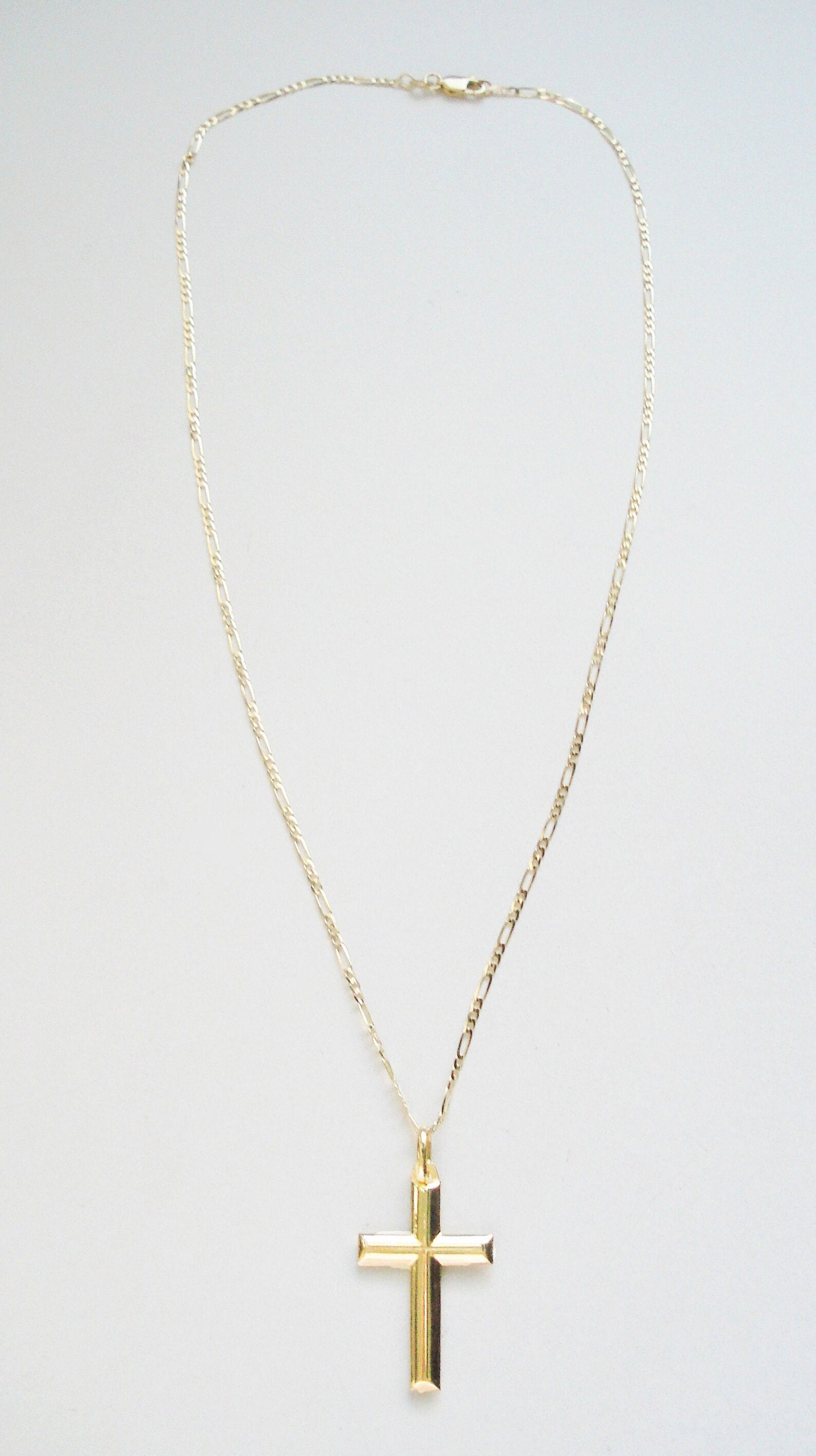 Real Gold Cross Necklace High Quality ITALY Genuine 10K Gold Etsy