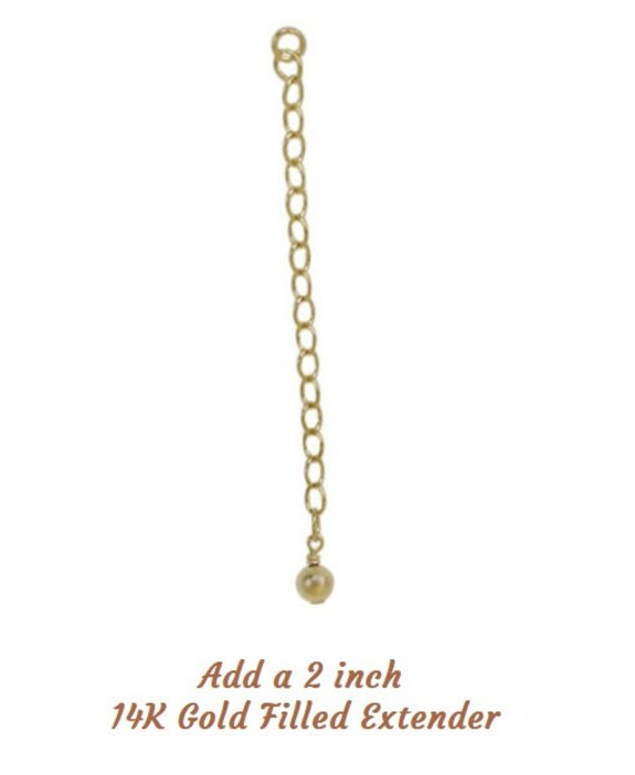 Necklace Extender 14K Gold Filled Chain Extender Chain Etsy