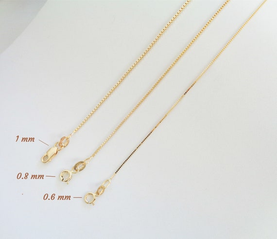 Real Gold Box Chain High Quality Italy 