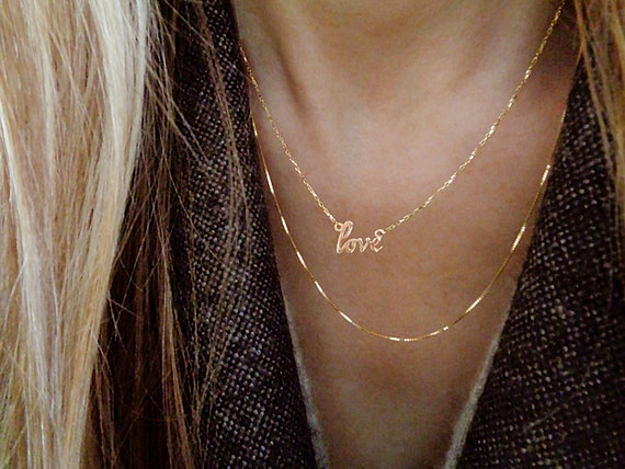 10k solid gold cheap chain with pendant