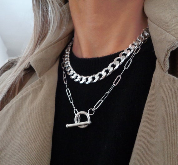 Toggle Clasp Chain Necklace - Ragstock.com