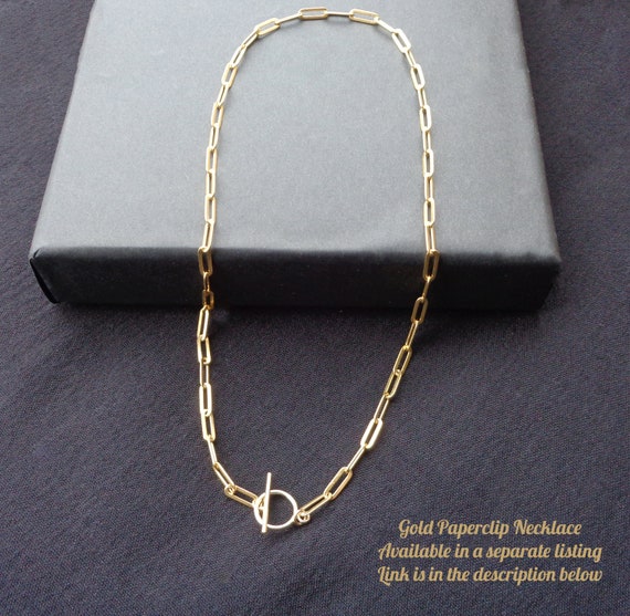 Jai Style | Sterling Silver Paper Clip Chain Necklace with Charm